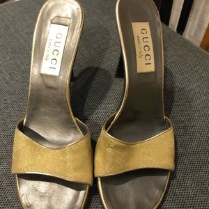 Gucci open toe heels